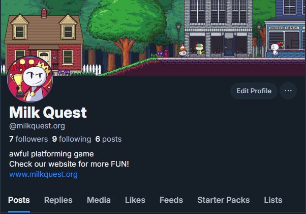 Milk Quest Bluesky
